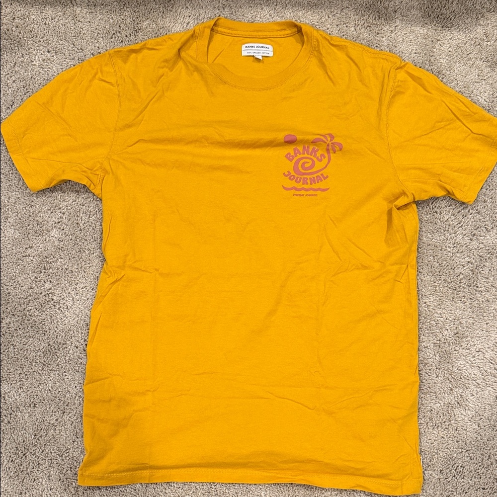 Banks Journal Men's Yellow Graphic Short Sleeve Tee